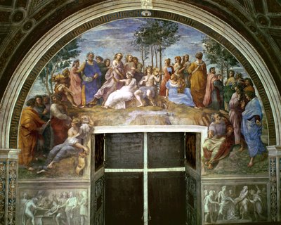 Parnaso, dalla Stanza della Segnatura, 1510-11 da Raffaello Sanzio Raphael